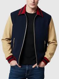Stranger Things Will Byers wool jacket zip-front retro 80s fashion