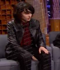Mike Wheeler Black Leather Jacket - Stranger Things S04 Real Leather Jacket