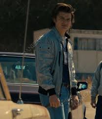 Steve Harrington Bomber Jacket - Stranger Things S04 Blue Style