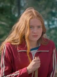 Max Mayfield red fleece jacket Stranger Things Sadie Sink style