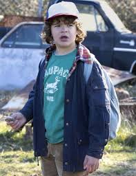 Dustin Henderson Denim Jacket - Stranger Things Hooded Blue Style