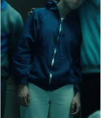 Eleven blue zip hoodie Stranger Things season 4 fleece jacket
