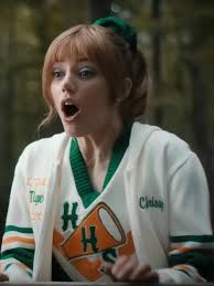 Chrissy Cunningham hoodie Stranger Things S04 colorblock zip hoodie