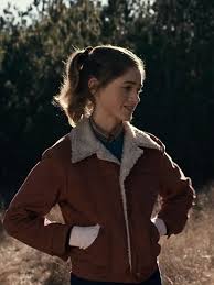Nancy Wheeler Red Corduroy Jacket – Stranger Things Shearling Collar