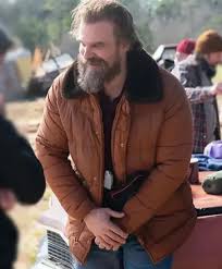 Jim Hopper Brown Puffer Jacket inspired by Stranger Things Season 5 – ArnaLuxe