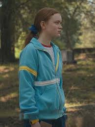 Max Mayfield Blue Jacket - Stranger Things S04 Fleece Jacket