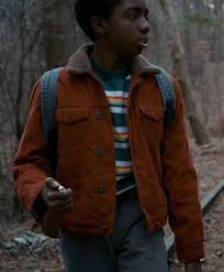 Lucas Sinclair Red Jacket - Stranger Things S04 Style