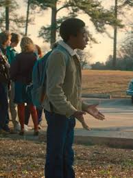 Lucas Sinclair Shearling Collar Jacket - Stranger Things Denim Style