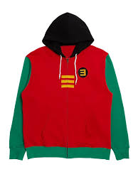 Eminem Rap Boy Zip-Up Hoodie - Red, Green & Black Fan Gear