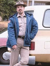 Jim Hopper Sheriff Jacket - Stranger Things Blue Police Style