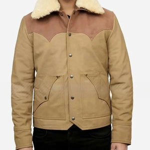 John Dutton Shearling Leather Jacket