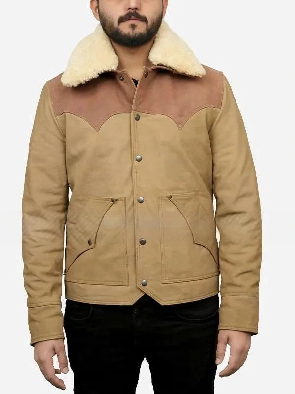 John Dutton Shearling Leather Jacket