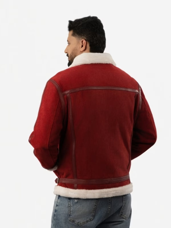 Men’s Classic Spirited Shearling Leather Jacket