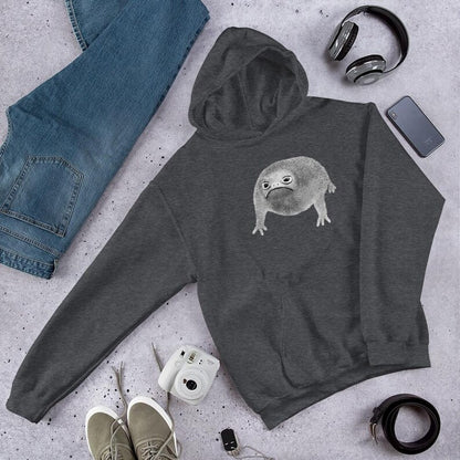 CLASSIC HOODIE Weird Frog Sweater Goblincore Folk Art Funny Birthday Sweatshirt Dark Academia Rain Frog Jumper Creepy Quirky Gothic Punk Emo