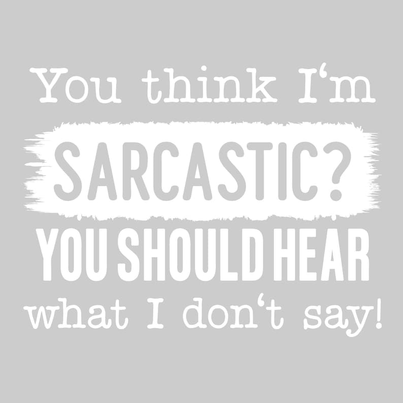 You Think I'm Sarcastic Hooded Sweatshirt | Funny Unisex Clothing