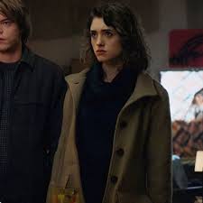 Nancy Wheeler brown wool coat Stranger Things S03 lapel style