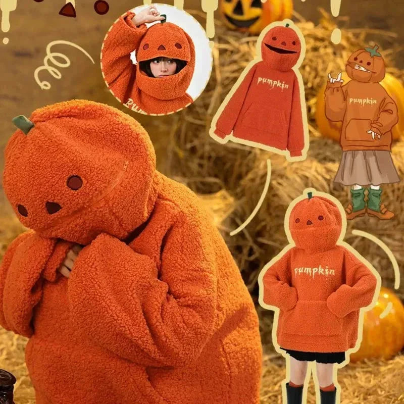 Halloween Pumpkin Hoodie Jacket