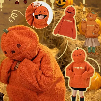 Halloween Pumpkin Hoodie Jacket