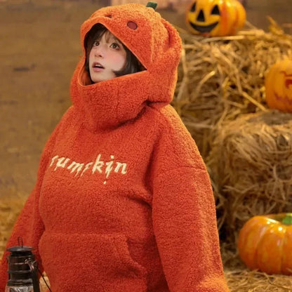 Halloween Pumpkin Hoodie Jacket