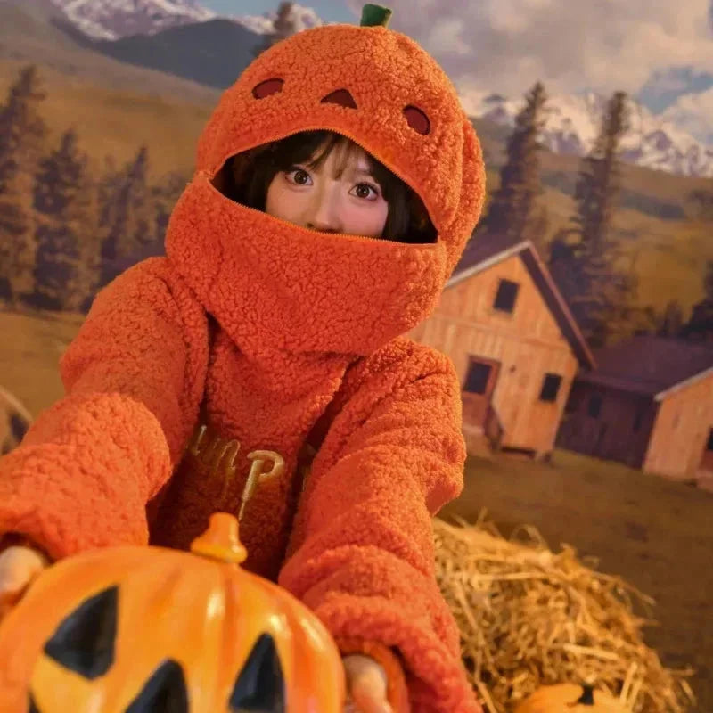 Halloween Pumpkin Hoodie Jacket