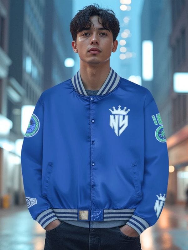 Lot Of 8 Nyc Gotham City Varsity Jacket
