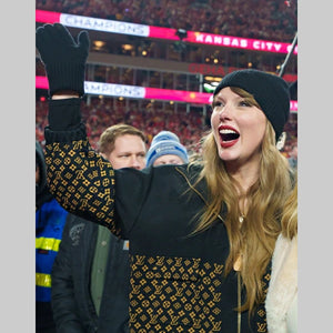 Taylor Swift Louis Vuitton Monogram Jacquard Knit Jacket