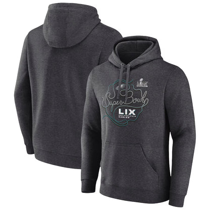 Super Bowl LIX Philadelphia Eagles Zip Up Hoodie - Black Champions Gear