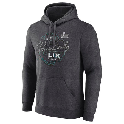 Super Bowl LIX Philadelphia Eagles Zip Up Hoodie - Black Champions Gear