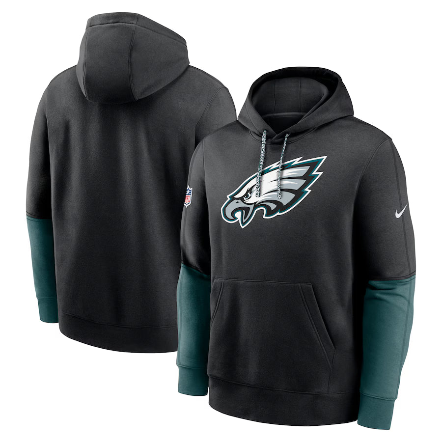 Green Philadelphia Eagles Sideline Club Pullover Hoodie - Team Spirit Fleece