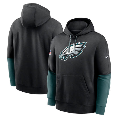 Green Philadelphia Eagles Sideline Club Pullover Hoodie - Team Spirit Fleece