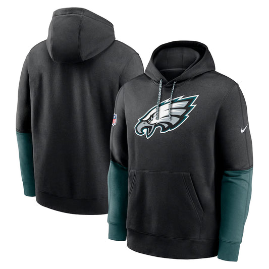 Green Philadelphia Eagles Sideline Club Pullover Hoodie - Team Spirit Fleece