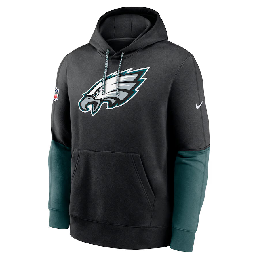 Green Philadelphia Eagles Sideline Club Pullover Hoodie - Team Spirit Fleece
