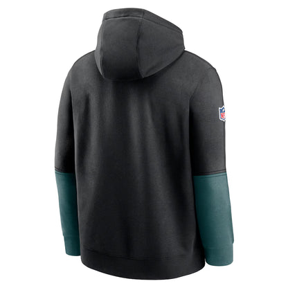 Green Philadelphia Eagles Sideline Club Pullover Hoodie - Team Spirit Fleece