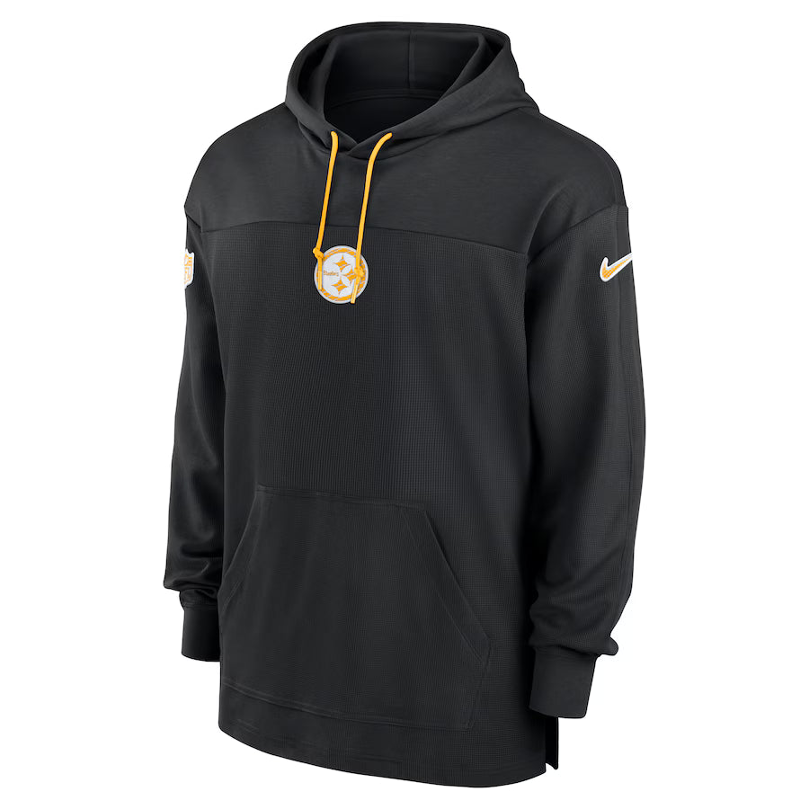 Pittsburgh Steelers Black Sideline Performance Pullover Hoodie - Official Nike NFL Gear