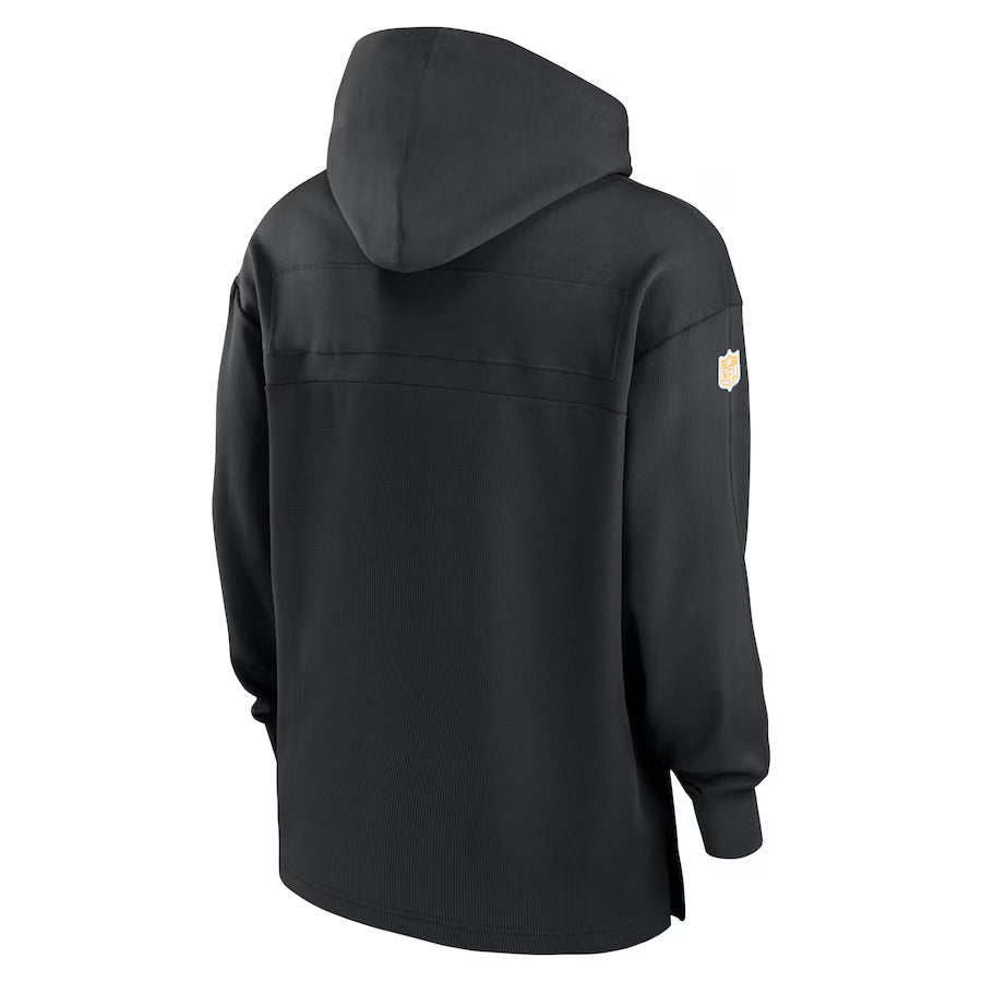 Pittsburgh Steelers Black Sideline Performance Pullover Hoodie - Official Nike NFL Gear