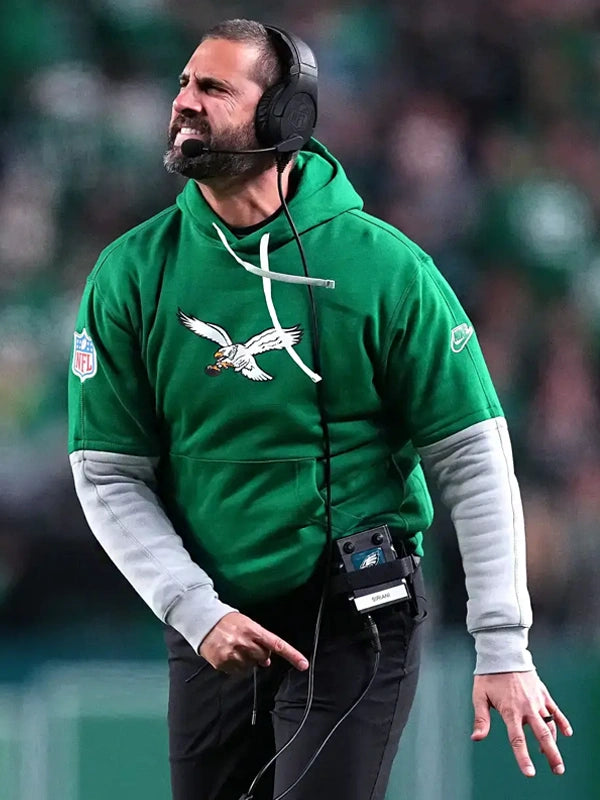 Nick Sirianni Eagles Kelly Green Hoodie