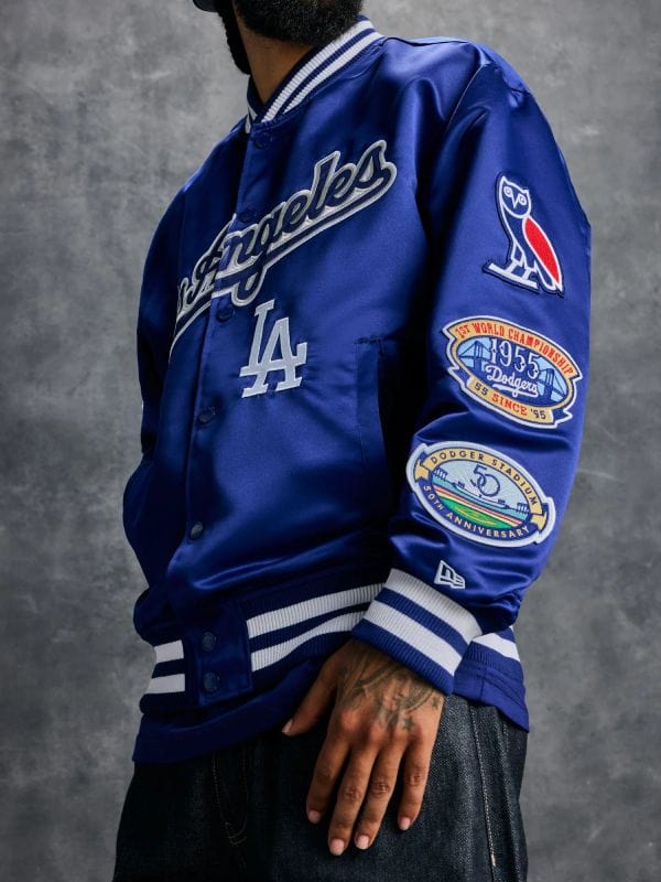 OVO x New Era x MLB Dodgers Varsity Jacket