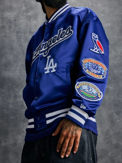 OVO x New Era x MLB Dodgers Varsity Jacket