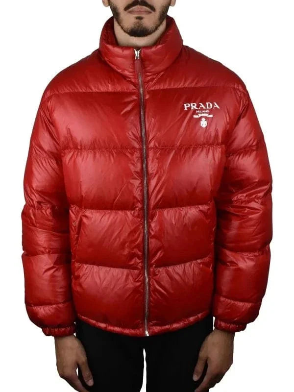 Prada Red Puffer Jacket