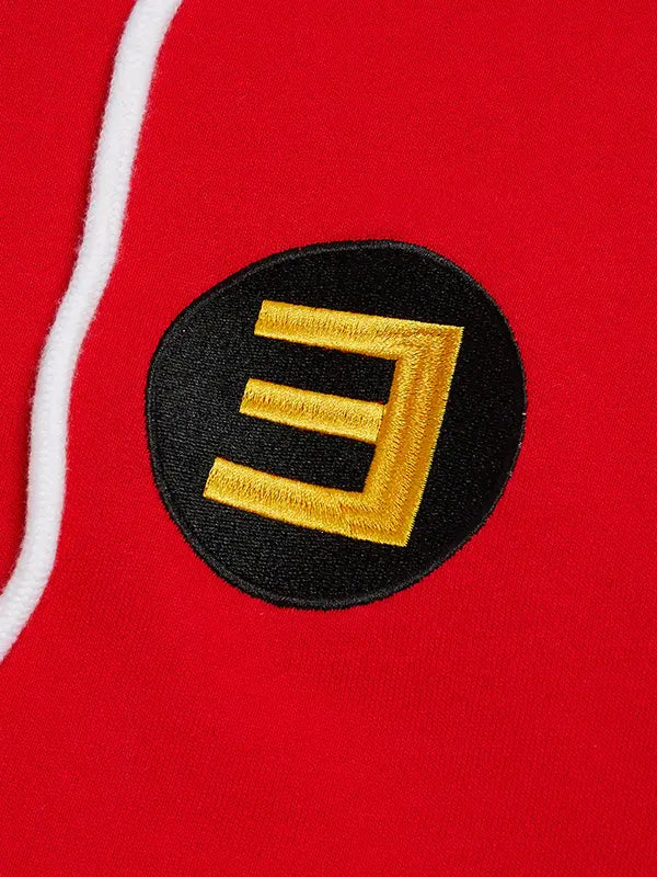 Eminem Rap Boy Zip-Up Hoodie - Red, Green & Black Fan Gear
