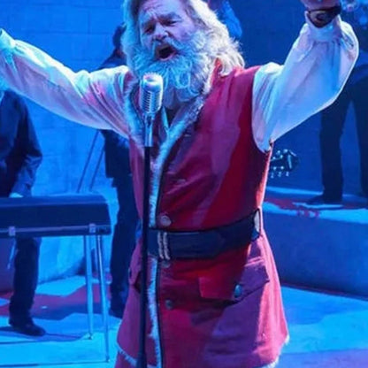 Santa Claus Red Wool Vest inspired by The Christmas Chronicles – festive holiday cosplay outfit for men