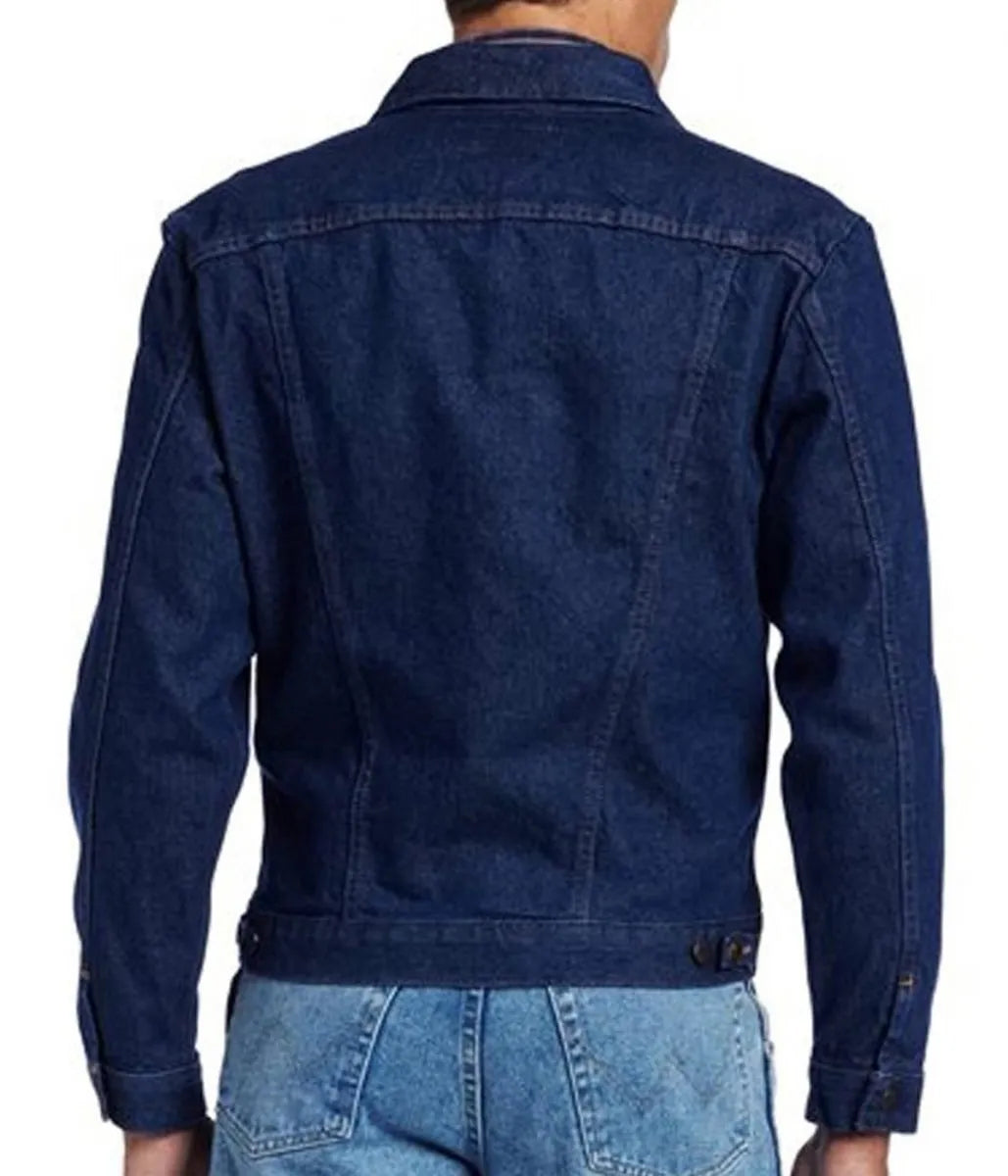 Mike Wheeler Denim Jacket - Stranger Things S04 Blue Vintage Jacket
