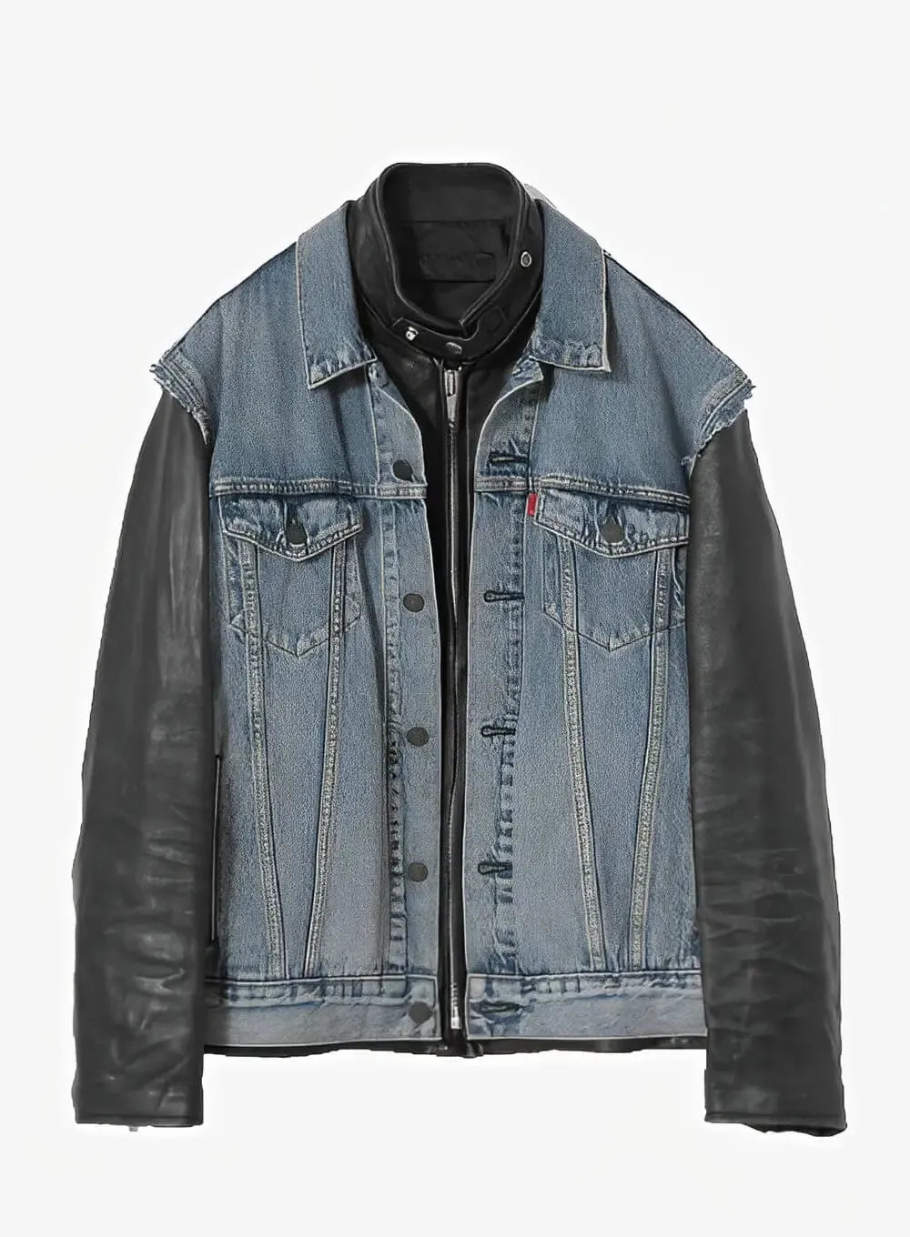 Eddie Munson Stranger Things Season 4 Hellfire denim and leather jacket