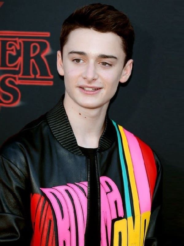 Will Byers black leather bomber jacket – Noah Schnapp Stranger Things premiere style, ArnaLuxe