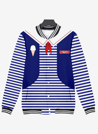 Stranger Things Robin Scoops Ahoy Varsity Jacket