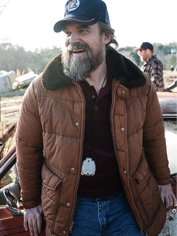Jim Hopper Brown Puffer Jacket inspired by Stranger Things Season 5 – ArnaLuxe