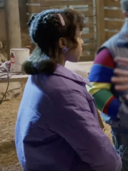 Stranger Things S05 Erica Sinclair Purple Jacket