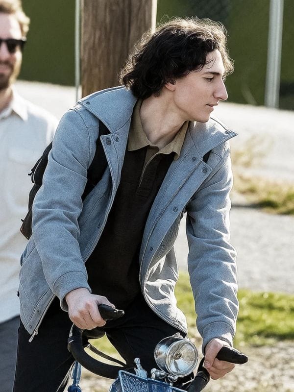 Mike Wheeler grey bomber jacket inspired by Stranger Things Season 5 – ArnaLuxe