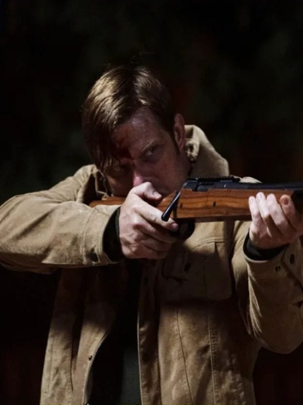 The Stranger in My Home Chris Carmack Brown Jacket