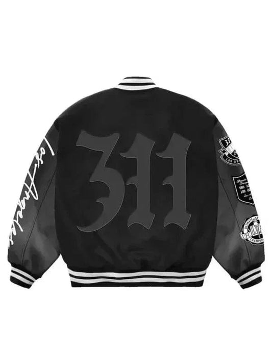 UC 311 Los Angels 2025 Black Varsity Jacket